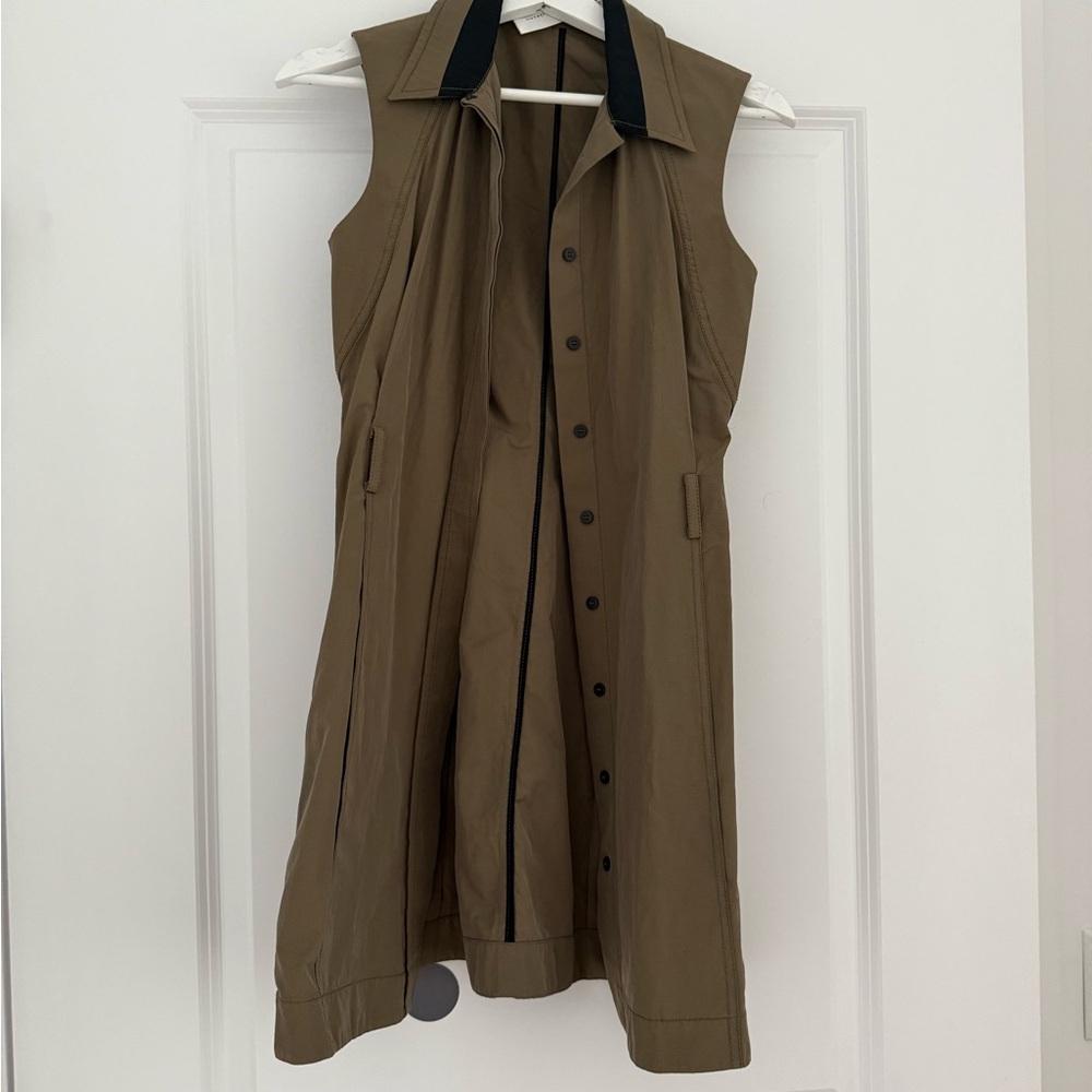 Victoria Beckham Tan and Black Vest